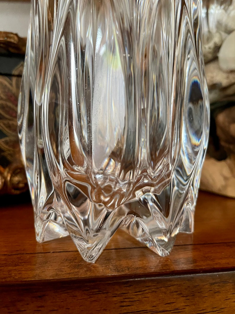 Magnificent French Crystal Vase, Old World Vintage