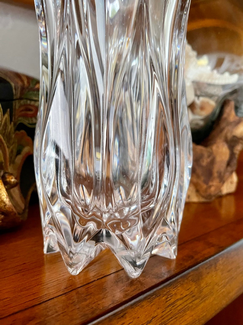 Magnificent French Crystal Vase, Old World Vintage