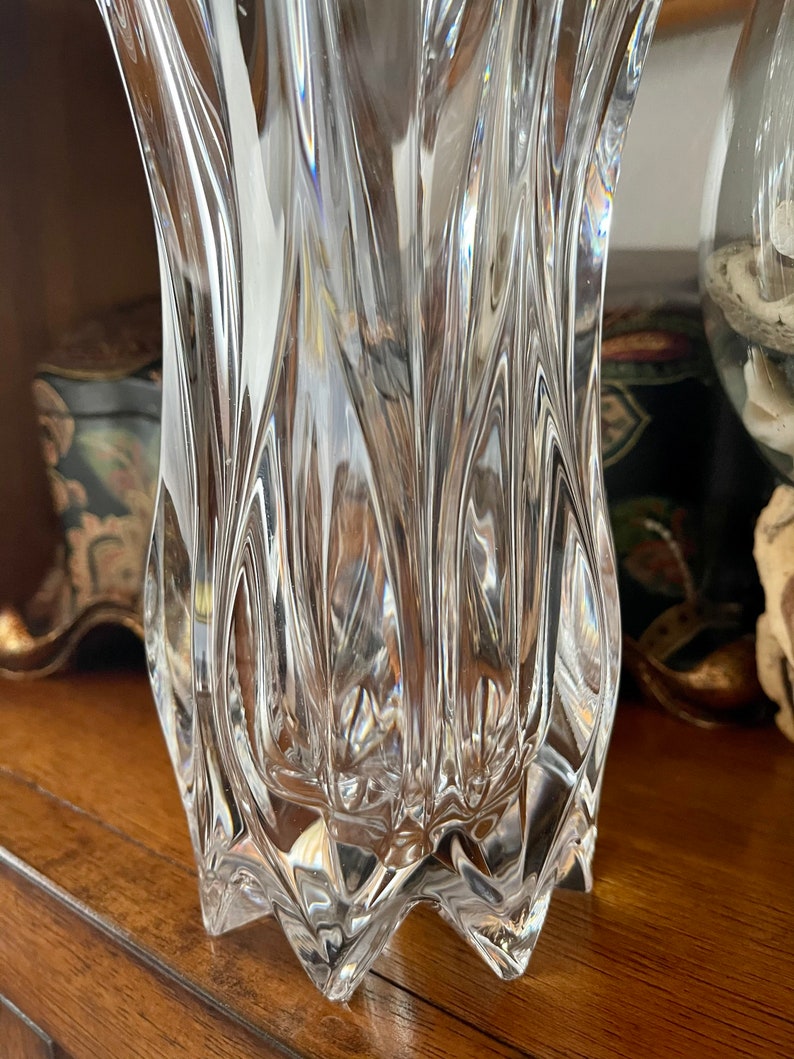Magnificent French Crystal Vase, Old World Vintage