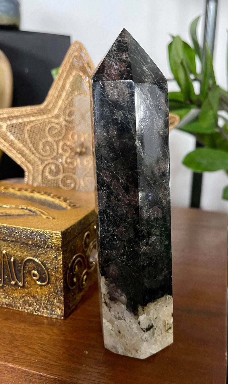 Exceptional Arfvedsonite Tower, Crystal Magic