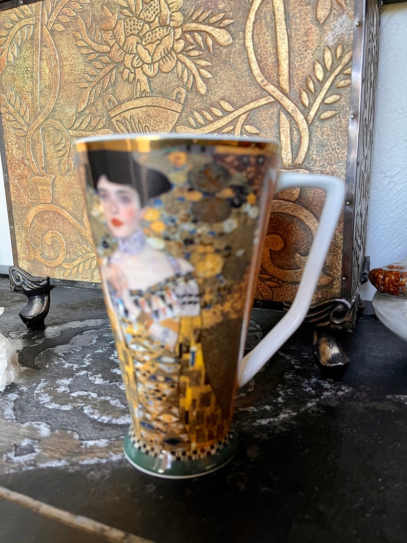RARE Goebel Gustav Klimt Large 6" Tall Mug, Old World Vintage