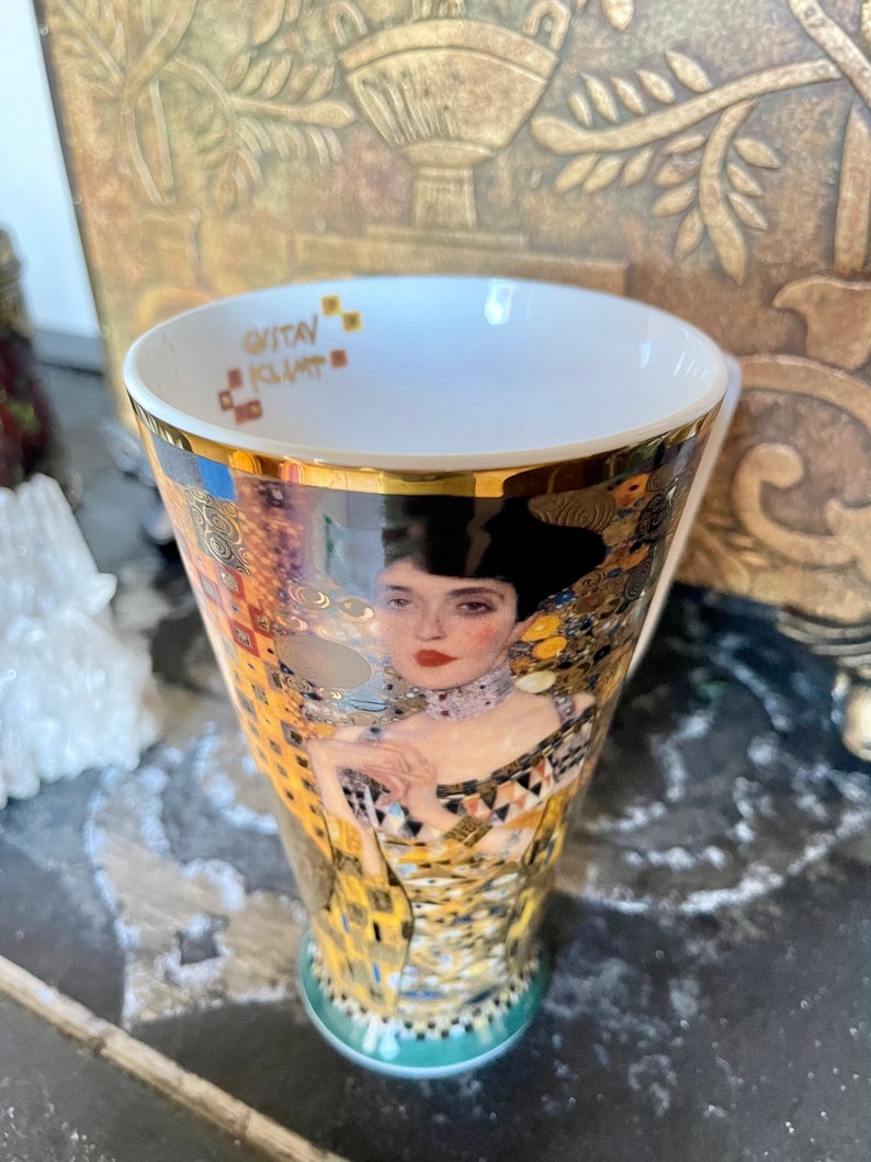 RARE Goebel Gustav Klimt Large 6" Tall Mug, Old World Vintage