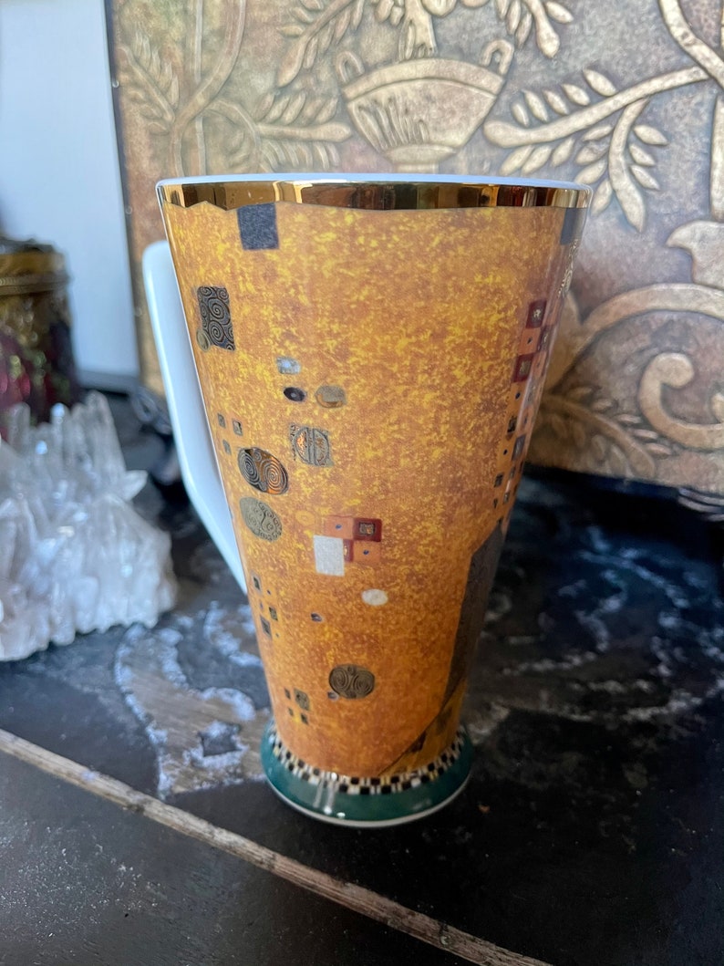 RARE Goebel Gustav Klimt Large 6" Tall Mug, Old World Vintage