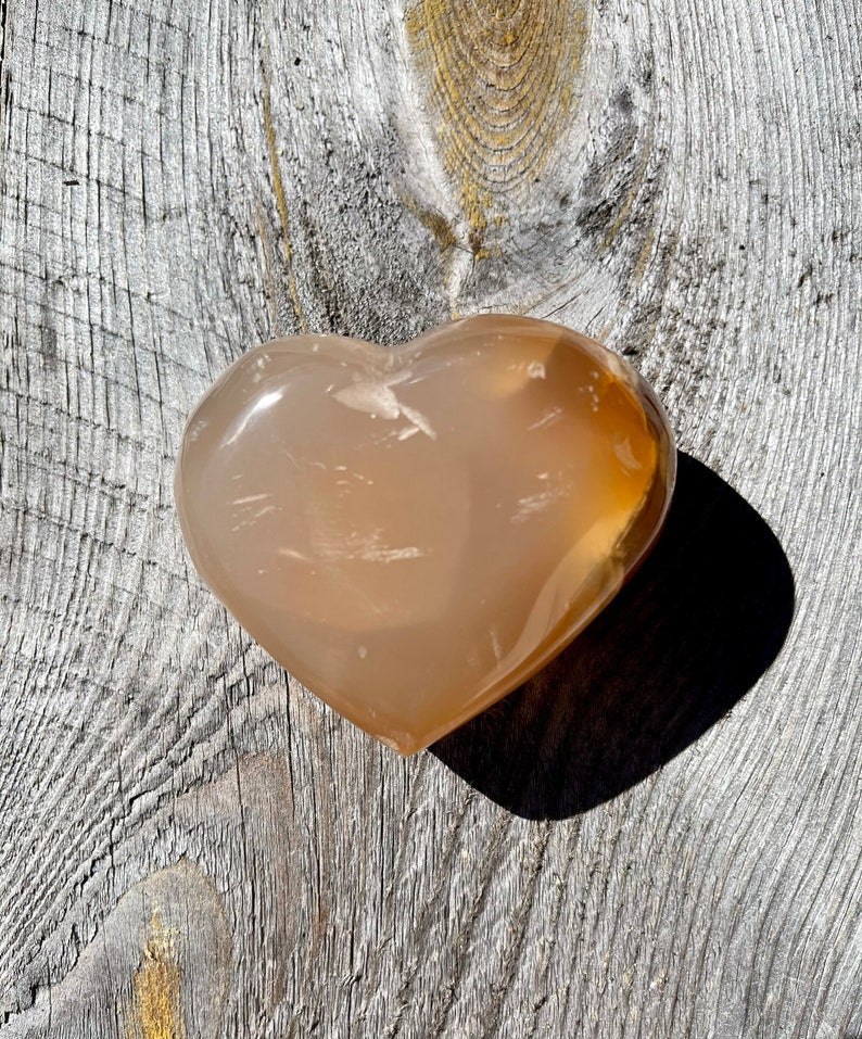 Agate Heart, Cherry Blossom Agate, Crystal Magic