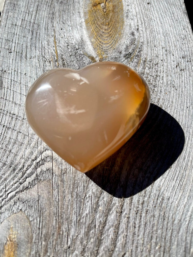 Agate Heart, Cherry Blossom Agate, Crystal Magic