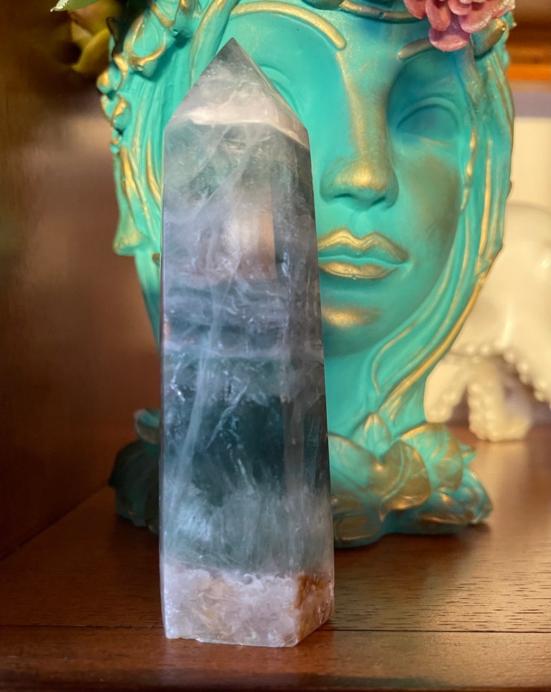 Beautiful High Quality Rainbow Fluorite Tower, Rainbow Flashes, Crystal Magic