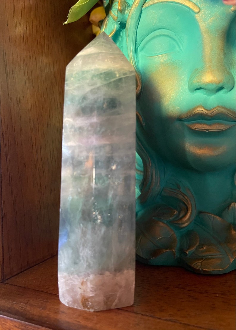 Beautiful High Quality Rainbow Fluorite Tower, Rainbow Flashes, Crystal Magic
