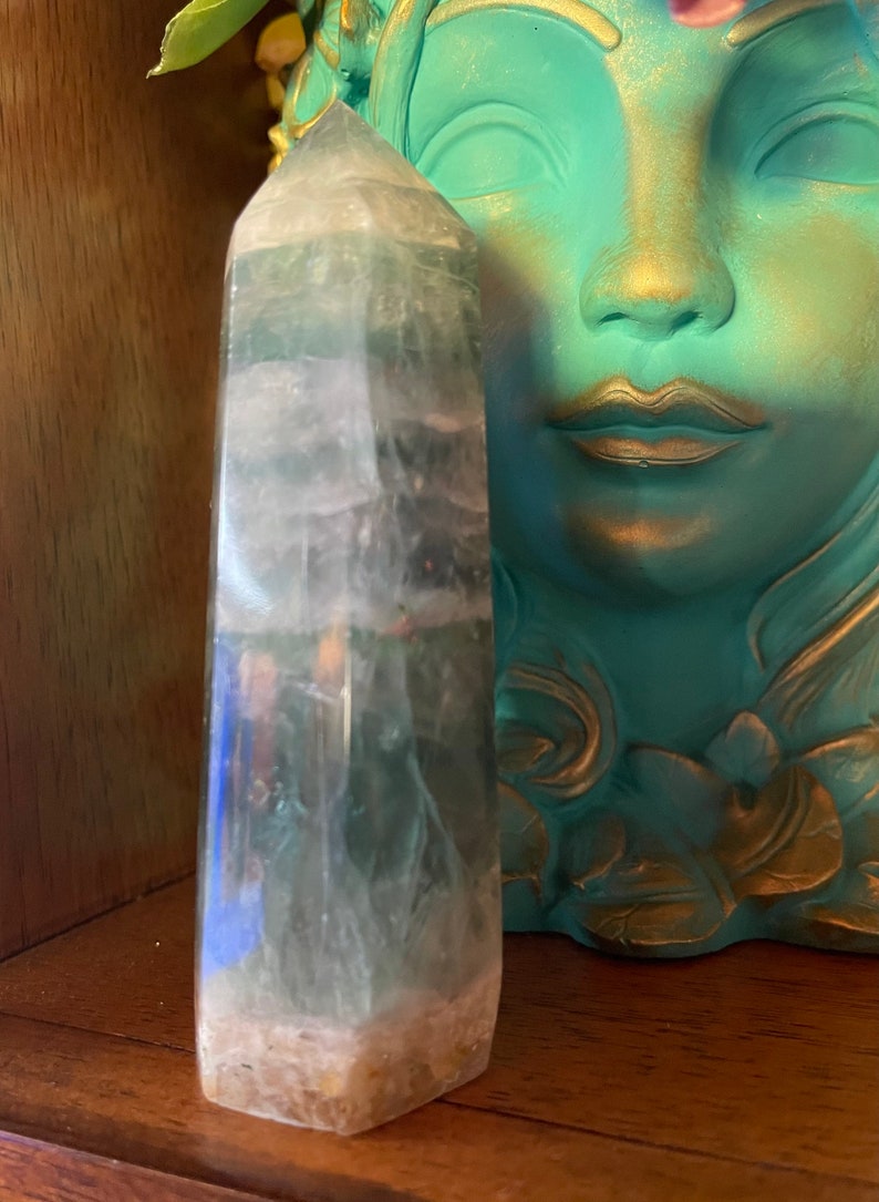 Beautiful High Quality Rainbow Fluorite Tower, Rainbow Flashes, Crystal Magic