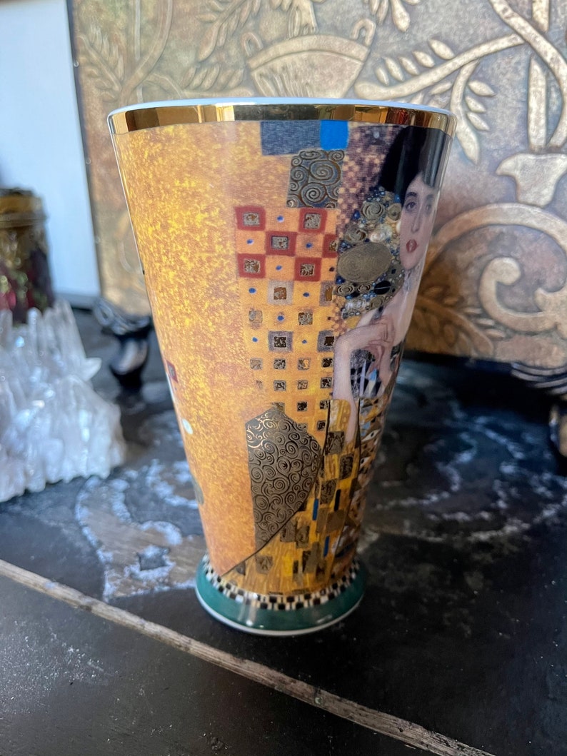RARE Goebel Gustav Klimt Large 6" Tall Mug, Old World Vintage