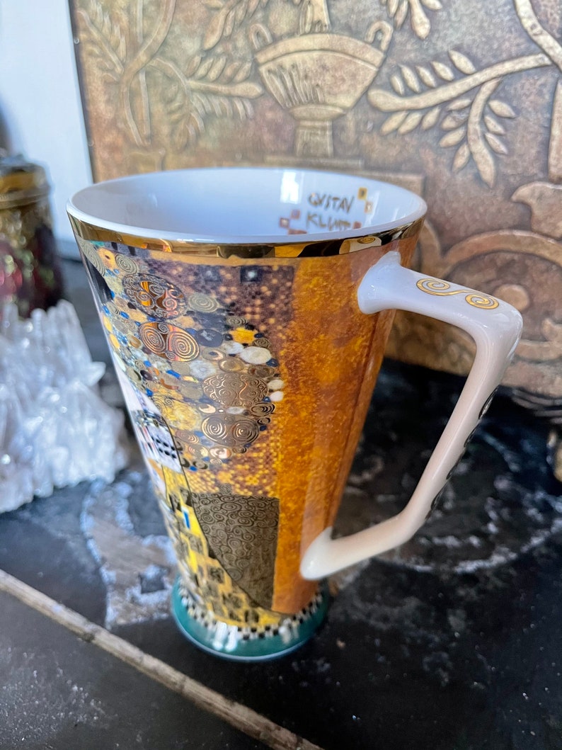 RARE Goebel Gustav Klimt Large 6" Tall Mug, Old World Vintage