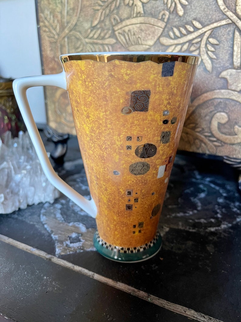 RARE Goebel Gustav Klimt Large 6" Tall Mug, Old World Vintage