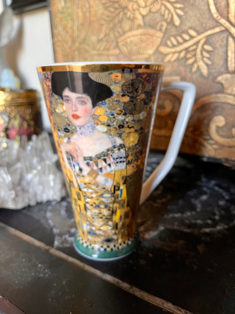 RARE Goebel Gustav Klimt Large 6" Tall Mug, Old World Vintage