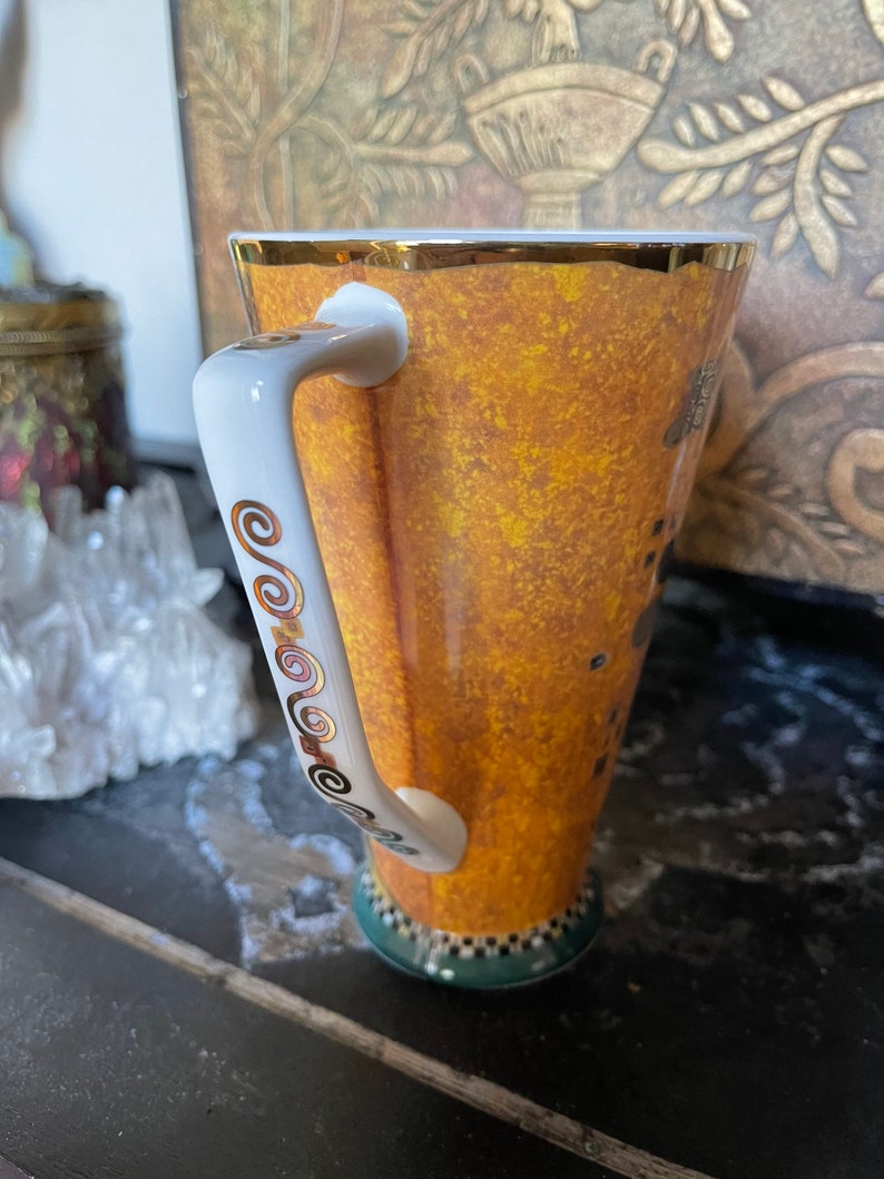 RARE Goebel Gustav Klimt Large 6" Tall Mug, Old World Vintage