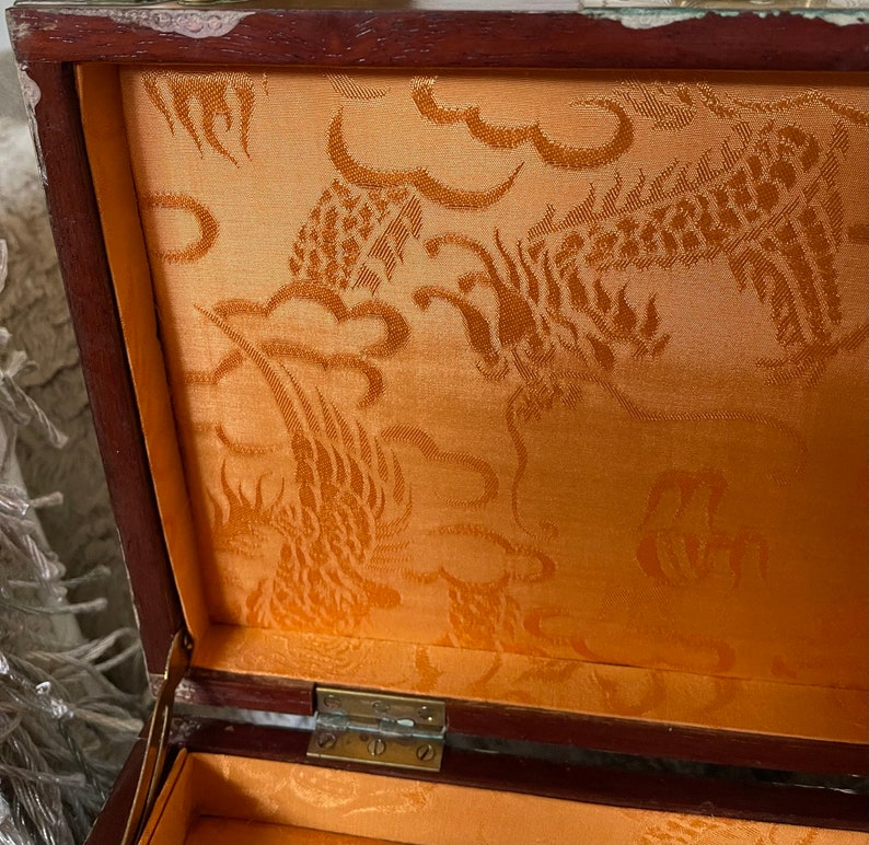 Large Vintage Jewelry Box, Wedding Multilayer Jewelry Box, Old World Vintage
