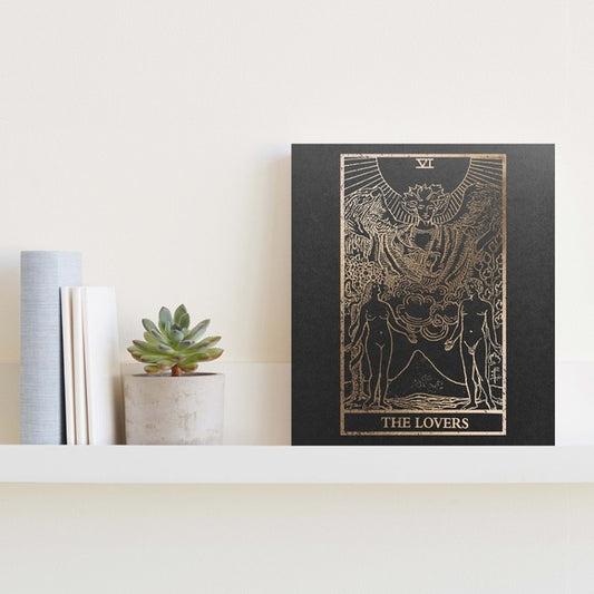 The Lovers Tarot Golf Foil Print