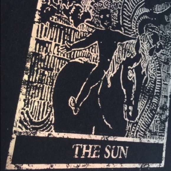 Handmade Gold Foiled The Sun Tarot Print, Home Decor, Bodhi Signs