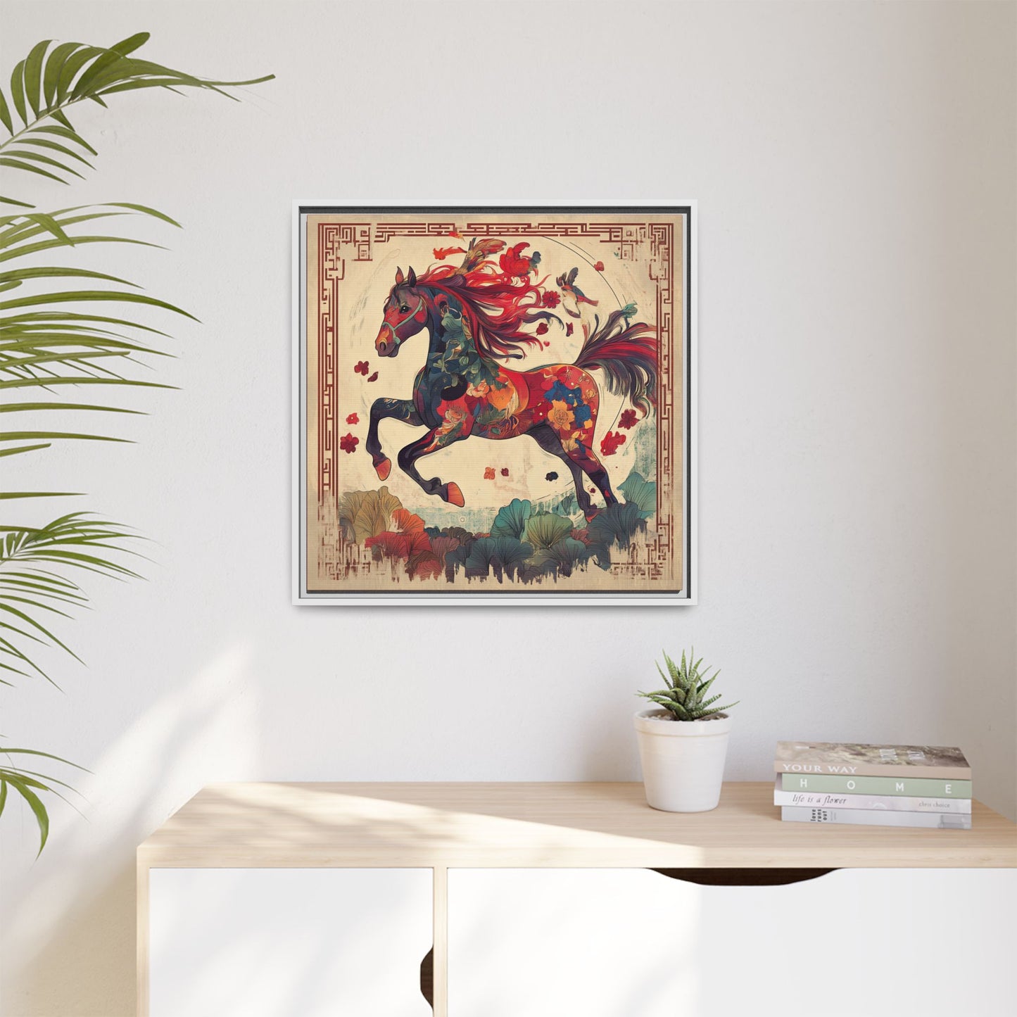Year of the Horse Artwork Canvas Framed