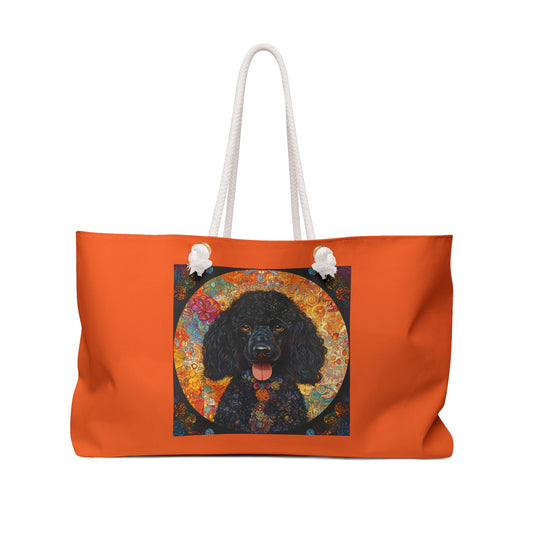 Black Poodle Weekender Bag | Perfect for Pet Lovers, Travel, Beach Days, Gifts, or Fun Getaways