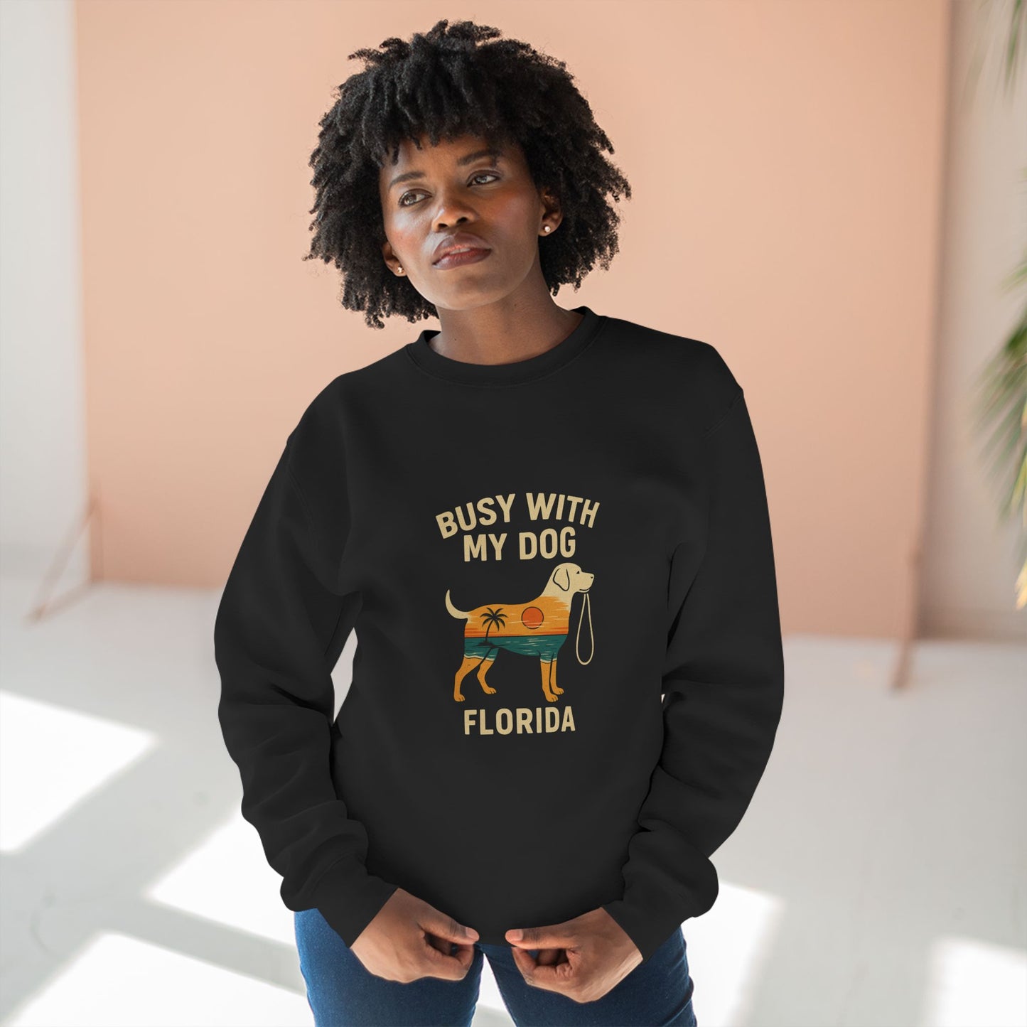 Busy with My Dog Crewneck Sweatshirt