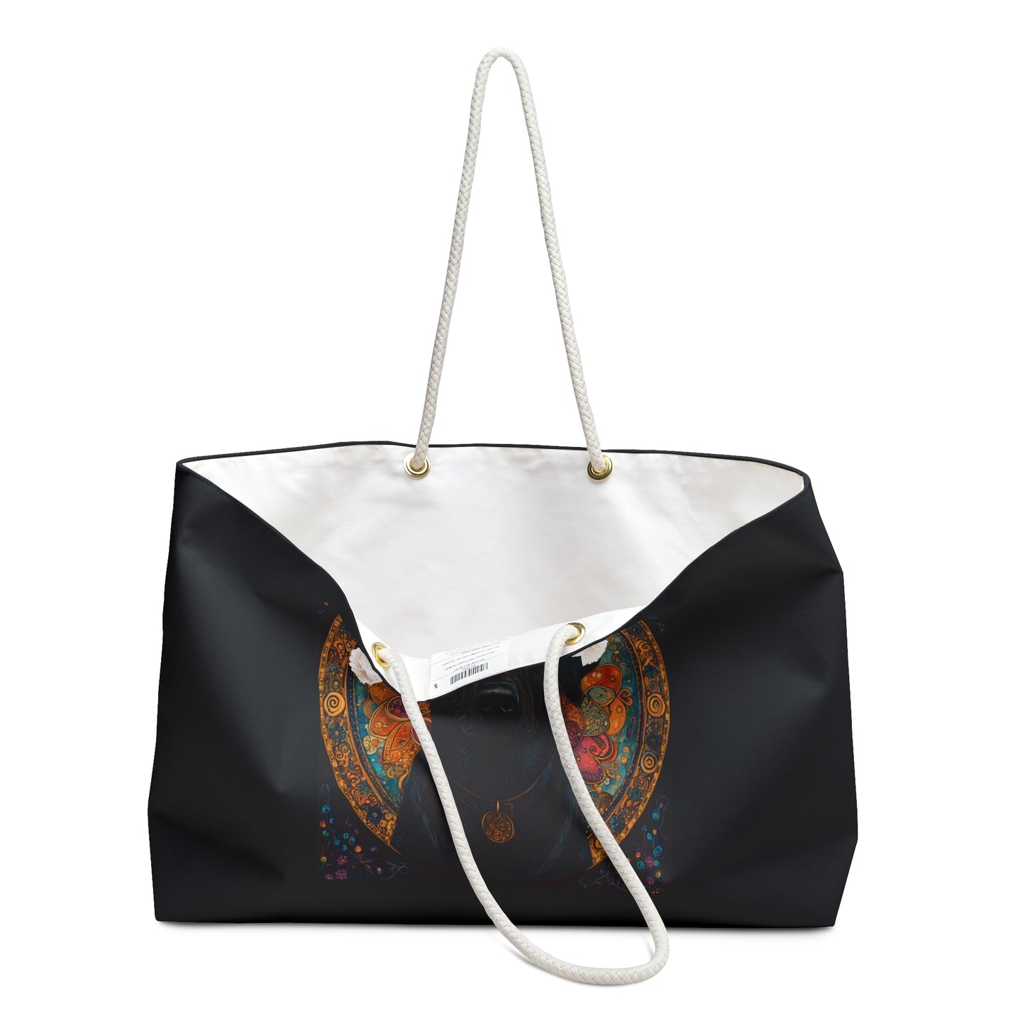 Black Labrador Weekender Bag, Pet Lover Tote, Travel Gym Bag, Weekend Getaway, Dog Lover Gift, Stylish Travel Accessible