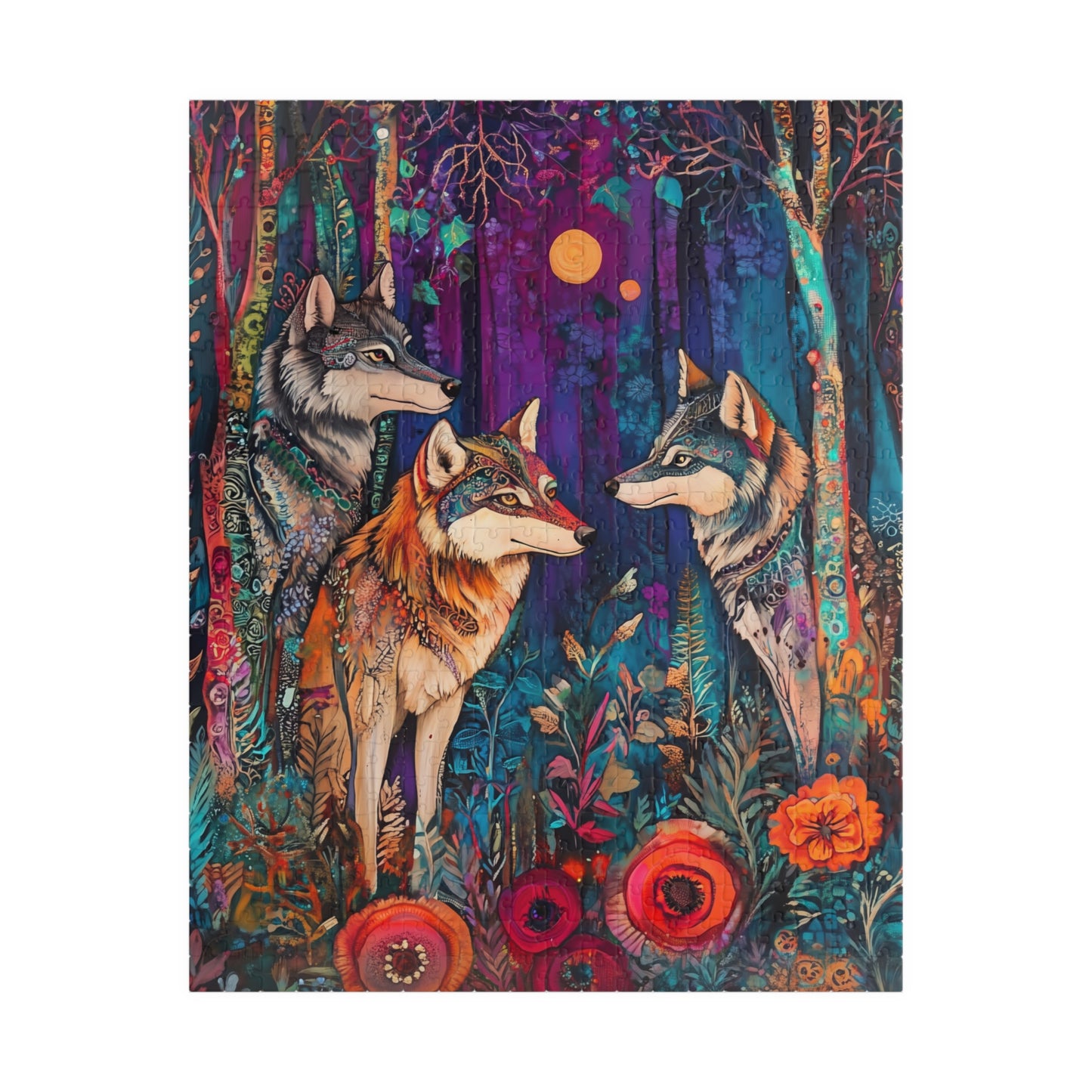 Mystical Wolves Forest Puzzle