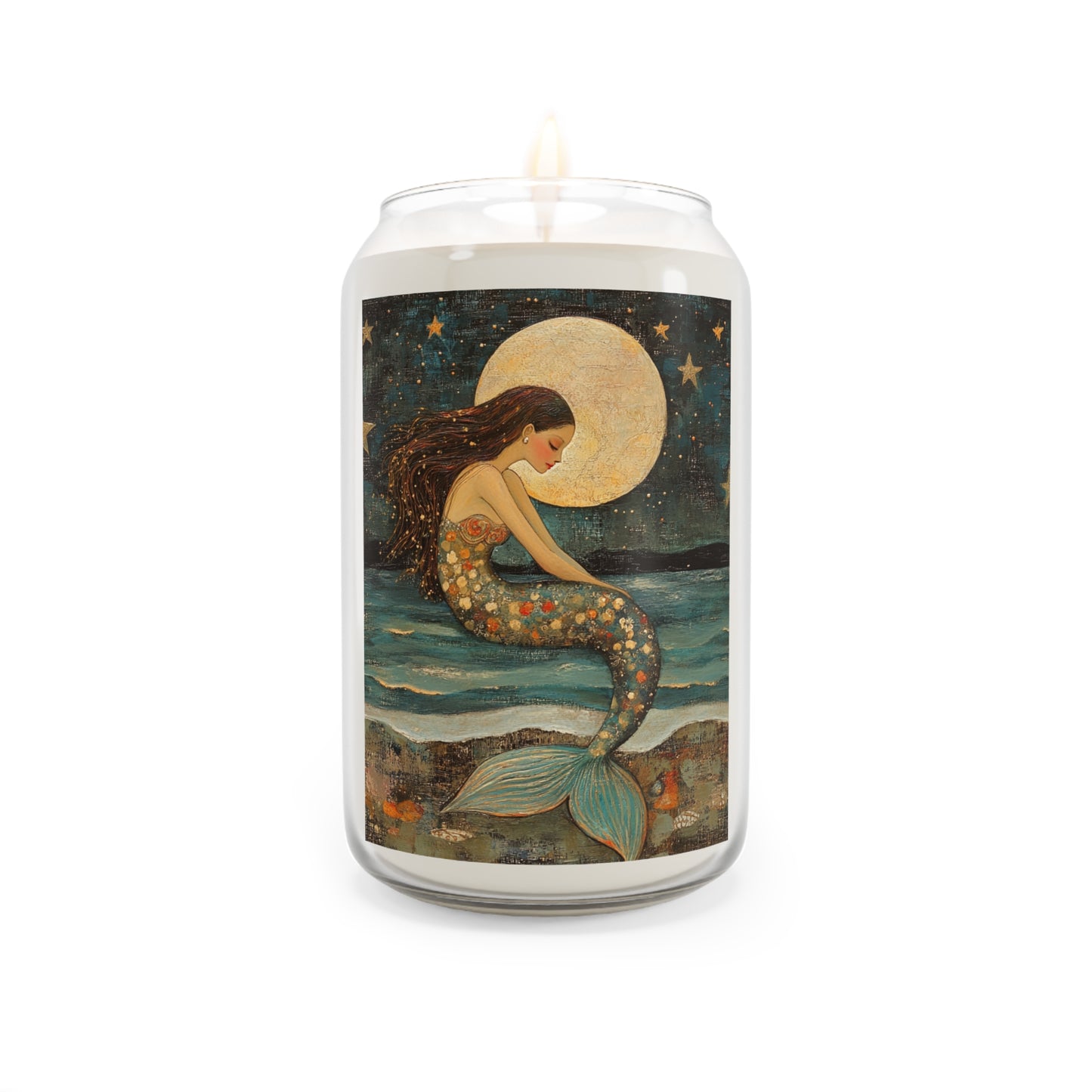Mermaid Scented Soy Candle, Relaxing Home Decor, Gift for Her, Cozy Atmosphere, Ocean Vibes, Birthday Gift, Housewarming Candle