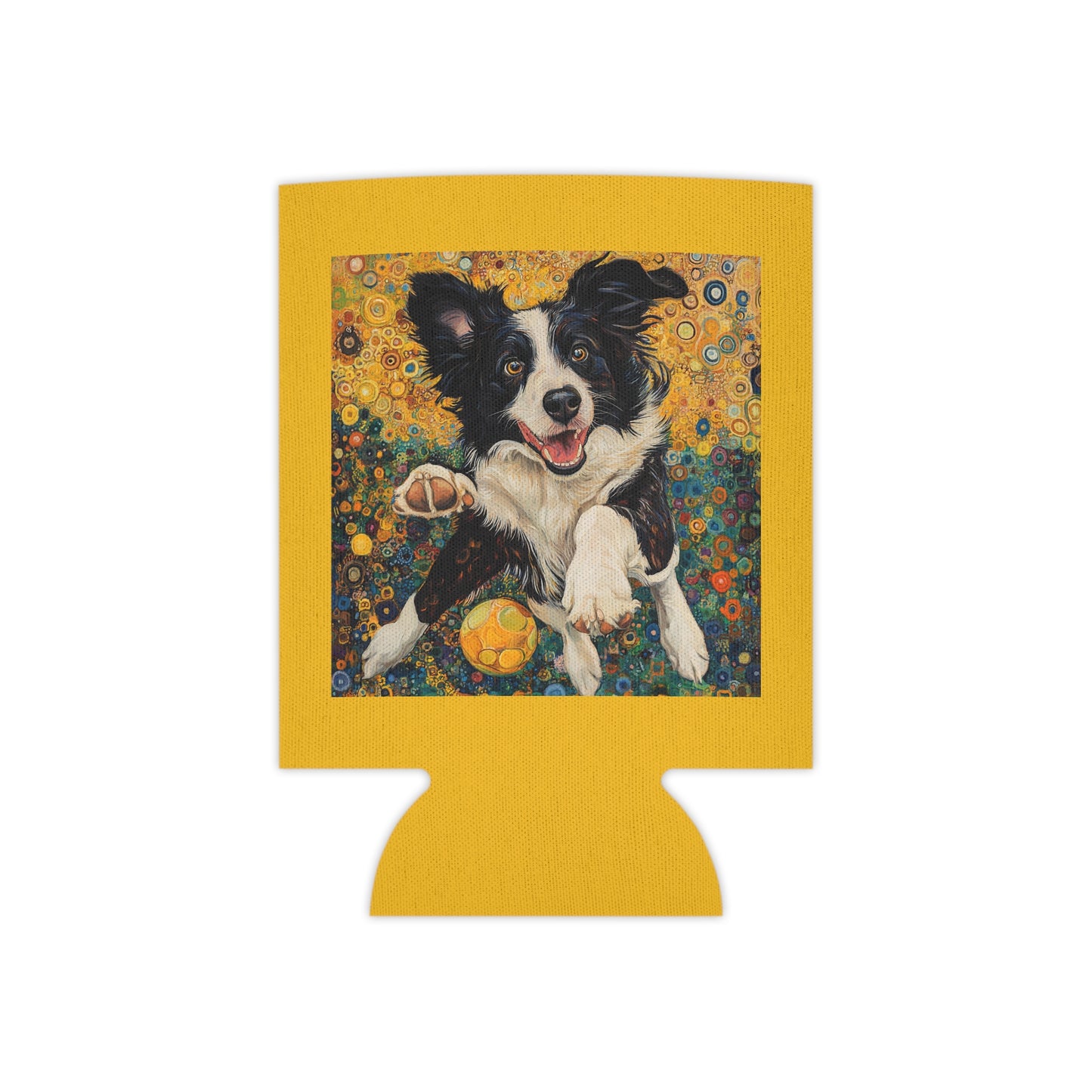 Border Collie Lover Can Cooler, Dog-Themed Beverage Holder, Gift for Pet Owners, Summer BBQ, Picnic Essentials, Animal Art Drink Sleeve