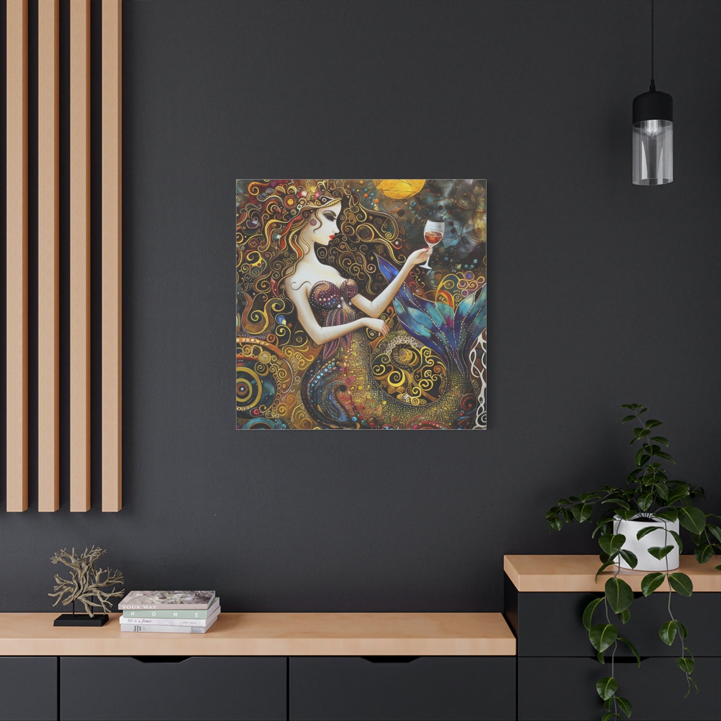 Whimsical Mermaid Art Canvas