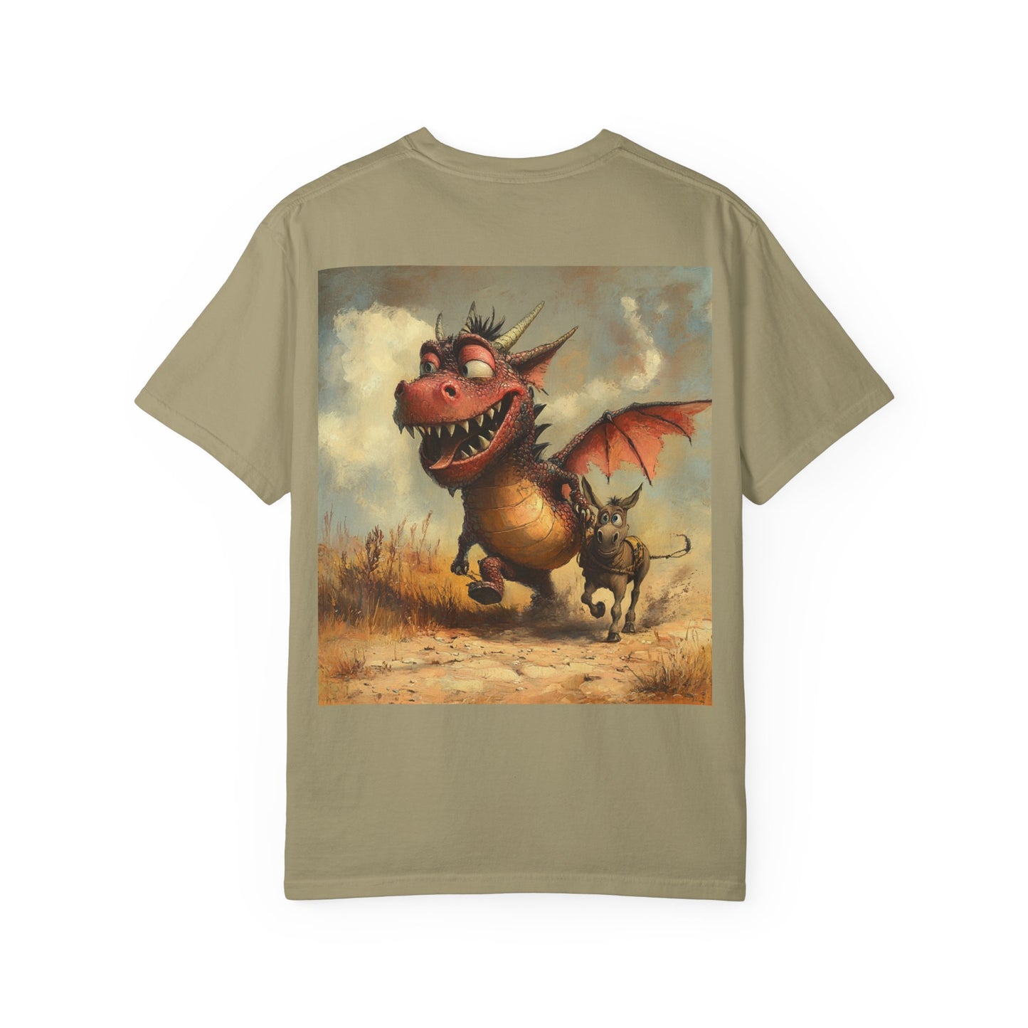 Dragon Ass T-Shirt - Unisex Garment-Dyed Tee with Fun Artwork, Gift for Kids, Birthday, Everyday Wear, Cute Apparel