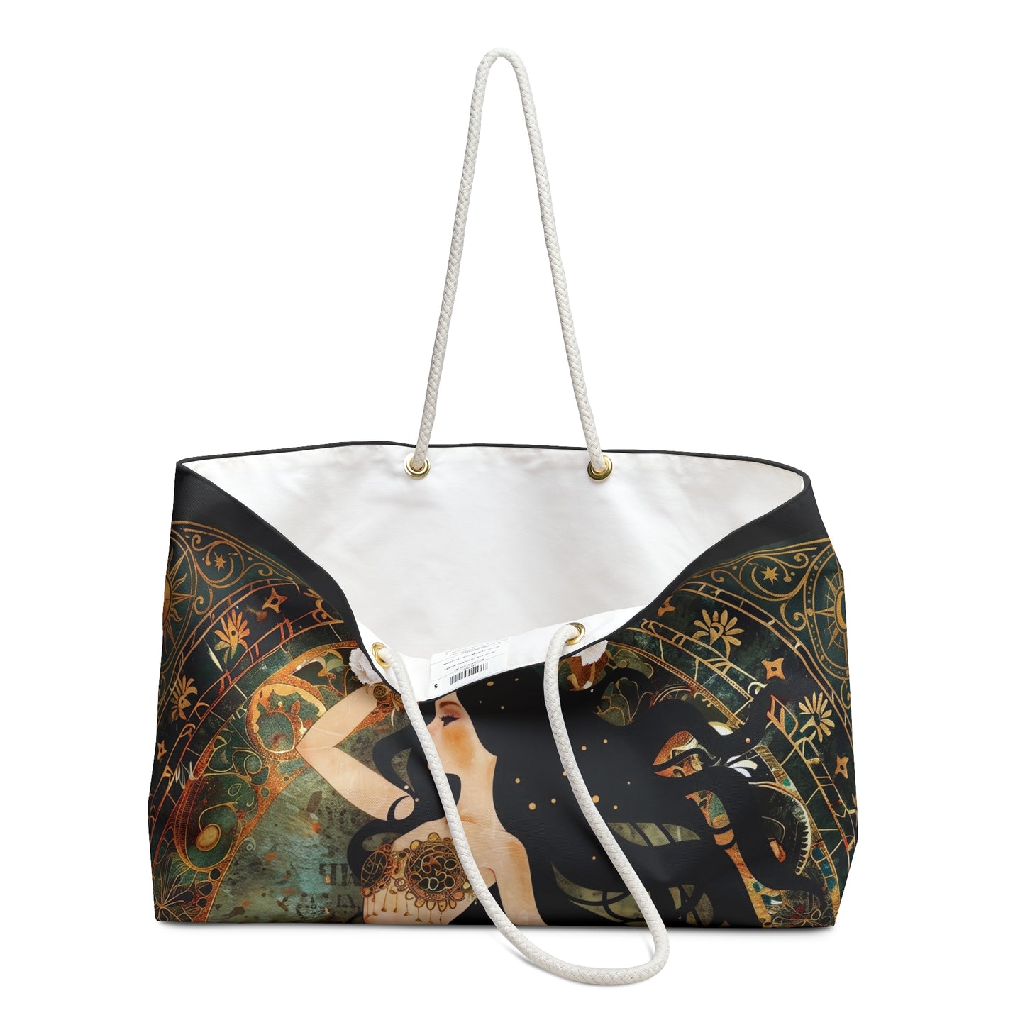 Art Nouveau Mermaid  Bag Vintage Celestial Illustration Weekend Tote