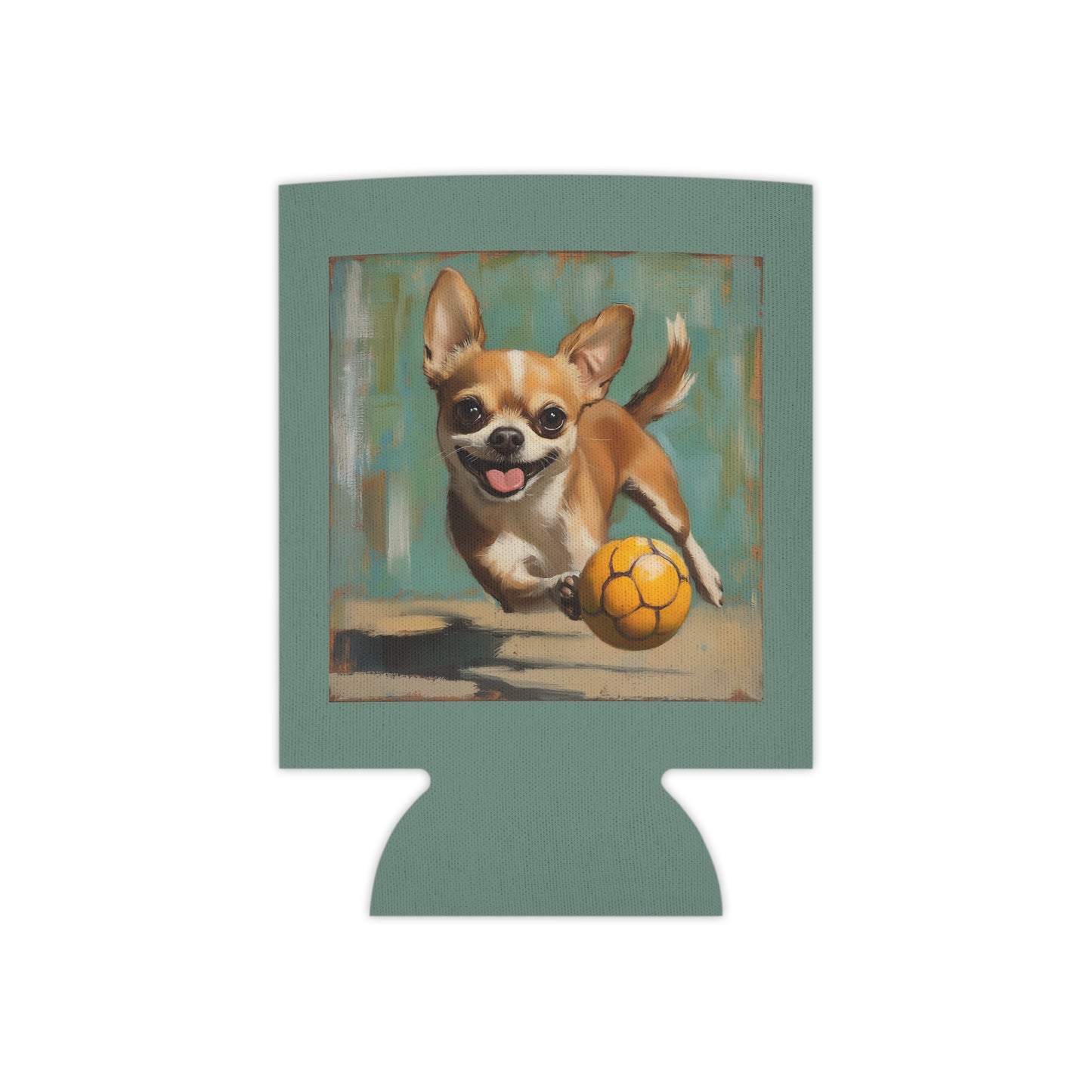 Chihuahua Pickleball Can Cooler | Neoprene Beverage Koozie