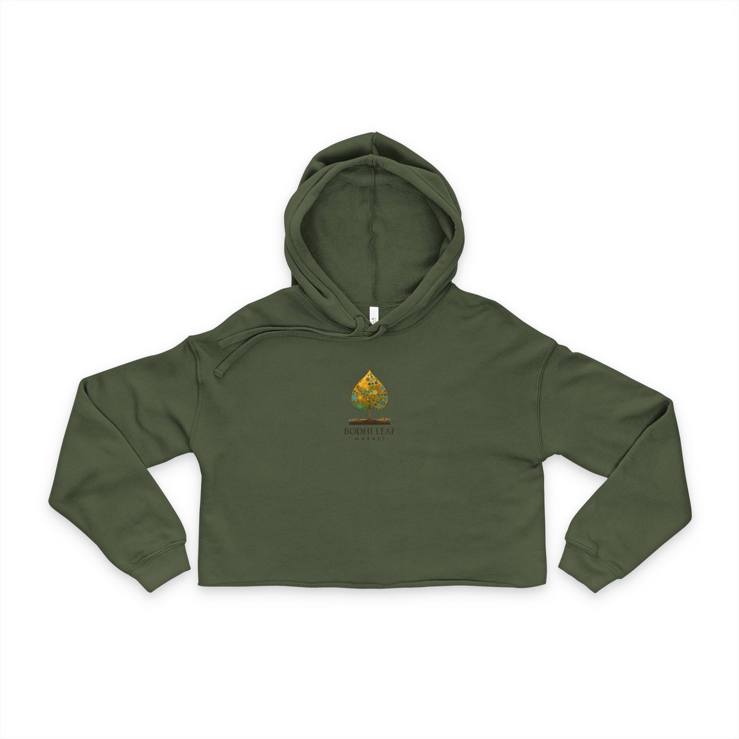 Bodhi Leaf Market Retreat Women's Cropped Hoodie