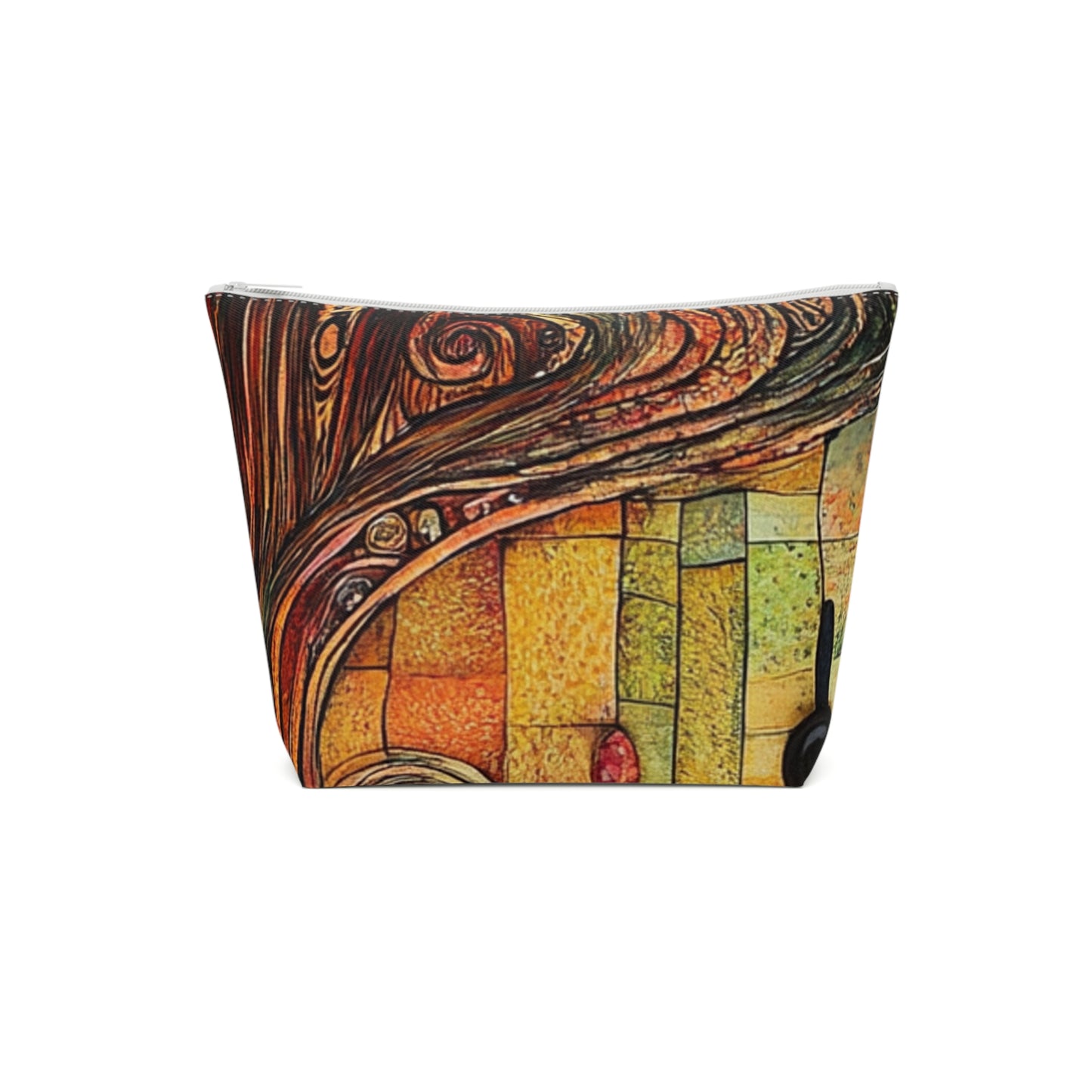 Fairy Door Artistic Cotton Cosmetic Bag, Colorful Art Pouch, Makeup Organizer, Travel Essentials, Gift for Her, Festival Ready