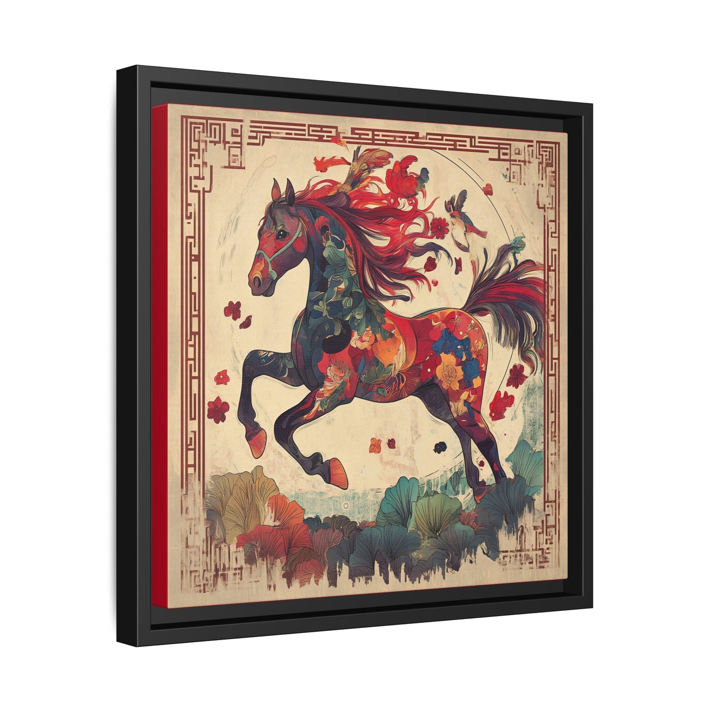 Year of the Horse Artwork Canvas Framed