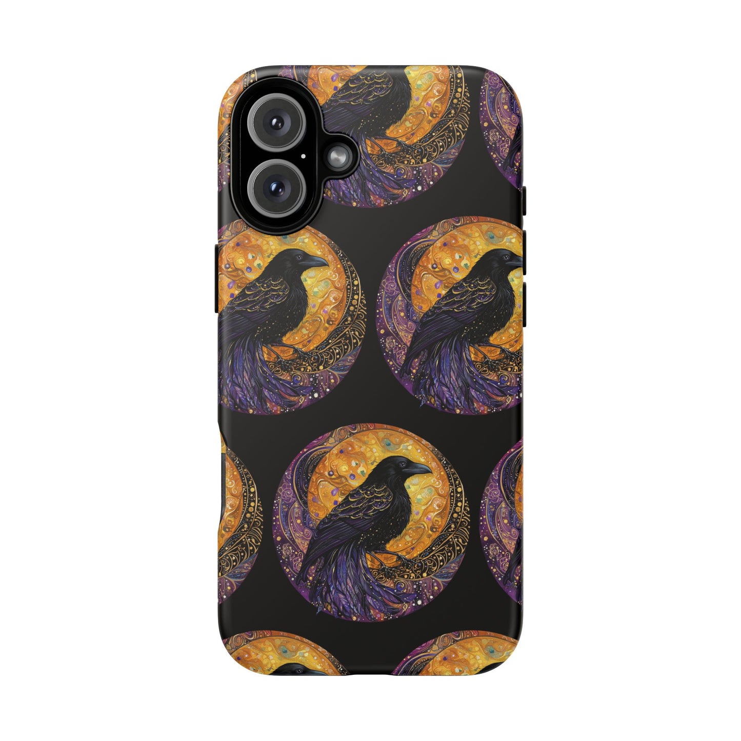 Raven Celestial Phone Case, Astrological Gift, Bird Lover Accessory, Tough Phone Cover, Gothic Aesthetic, Halloween Tech Decor