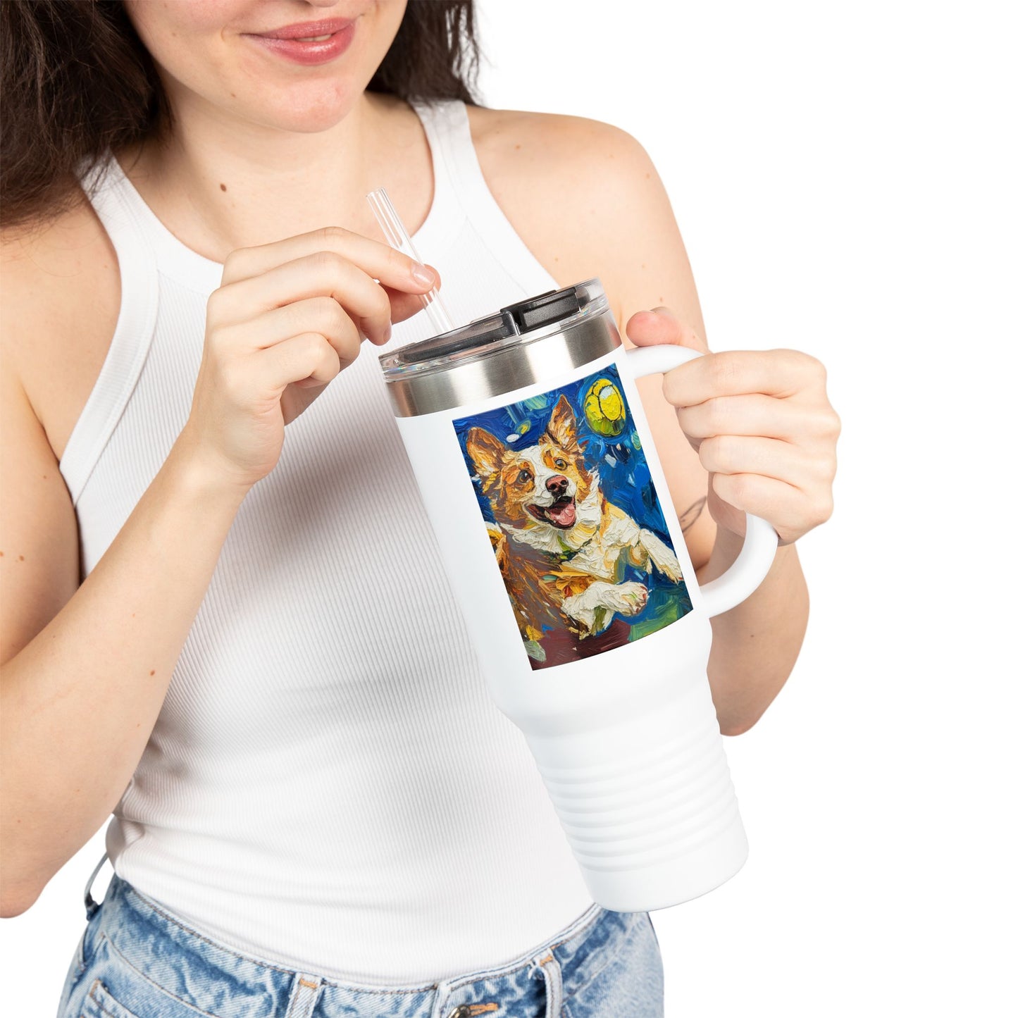 Australian Shepherd Lover's Insulated Travel Mug | 40oz | Perfect for Dog Owners | Unique Gifts | On-the-Go Drinkware