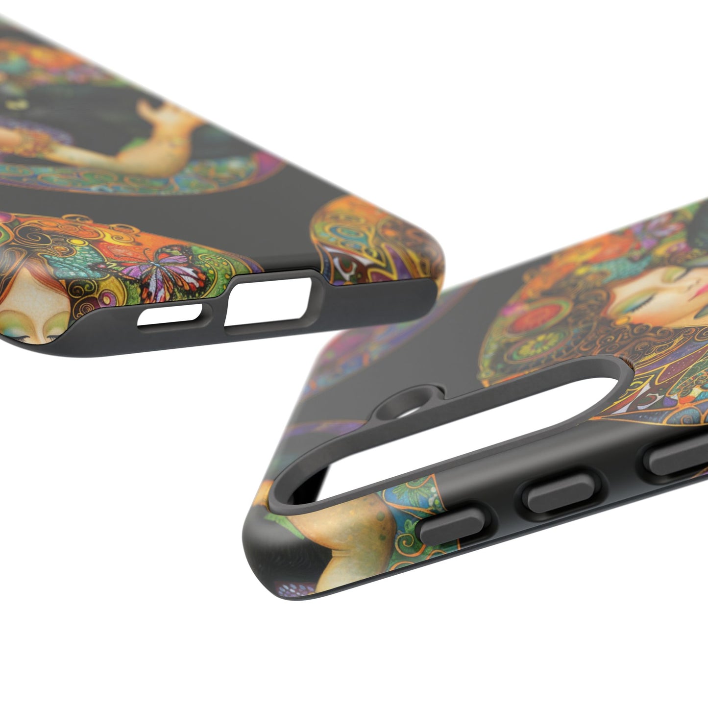 Tough Cases Phone Case, Colorful Protective Cover for Cat Lovers, Trendy Gift for Birthdays, Unique Art Phone Accessories