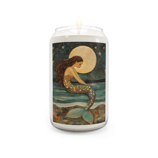Mermaid Scented Soy Candle, Relaxing Home Decor, Gift for Her, Cozy Atmosphere, Ocean Vibes, Birthday Gift, Housewarming Candle