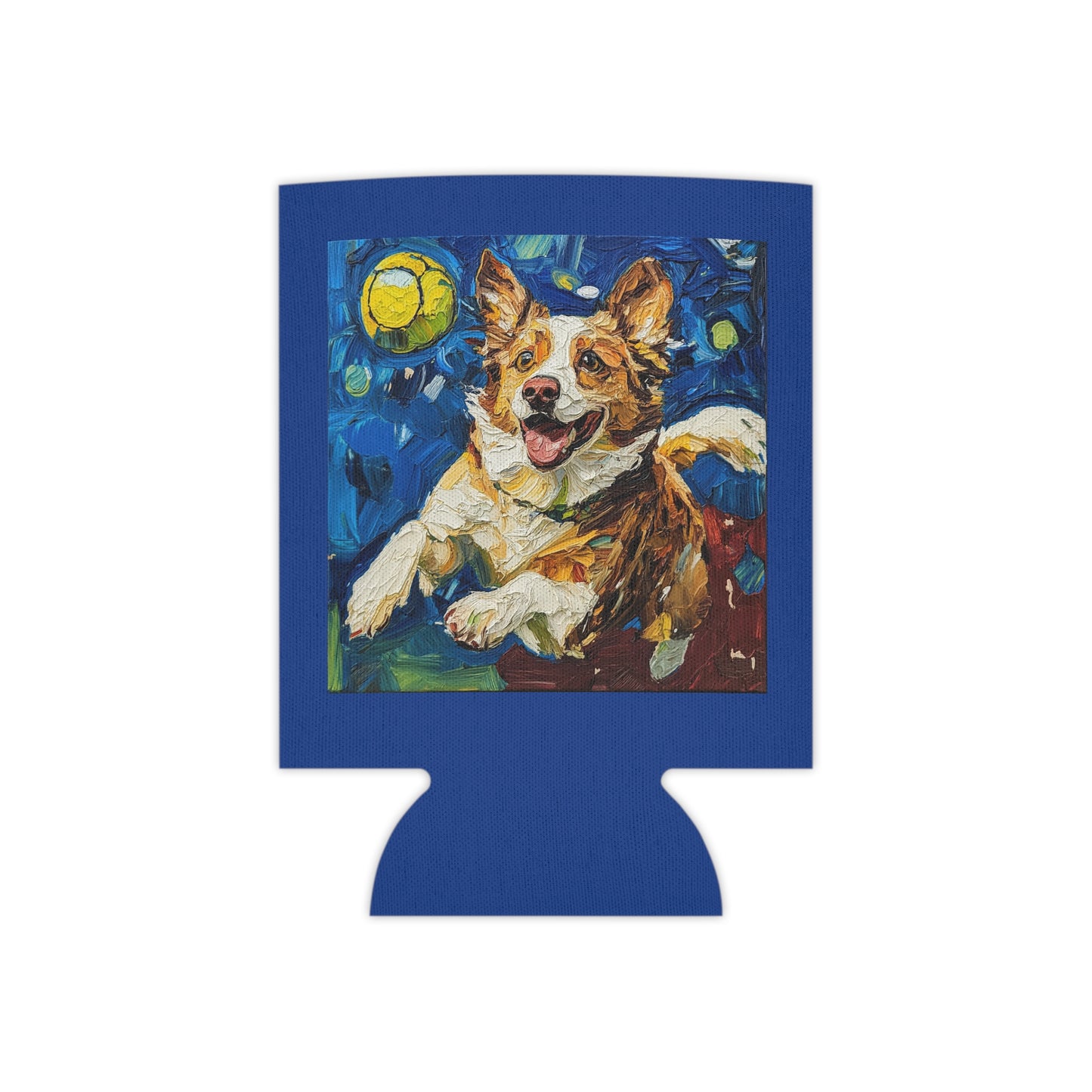 Aussie Pickle Ball Dog Can Cooler, Pet Lover Gift, Summer Party Accessory, Outdoor BBQ Fun, Beer Holder