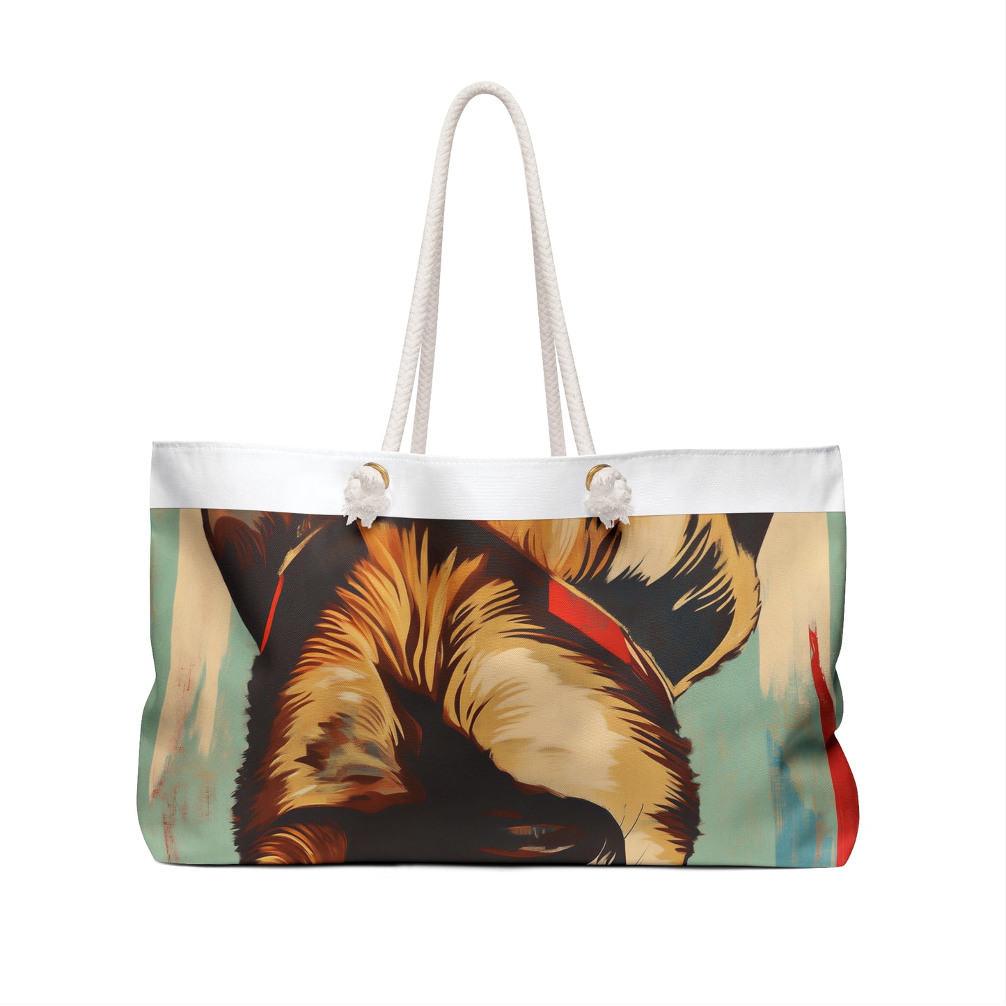 German Shepherd Weekender Bag – Pop Art Dog Travel Tote for Pet Lovers