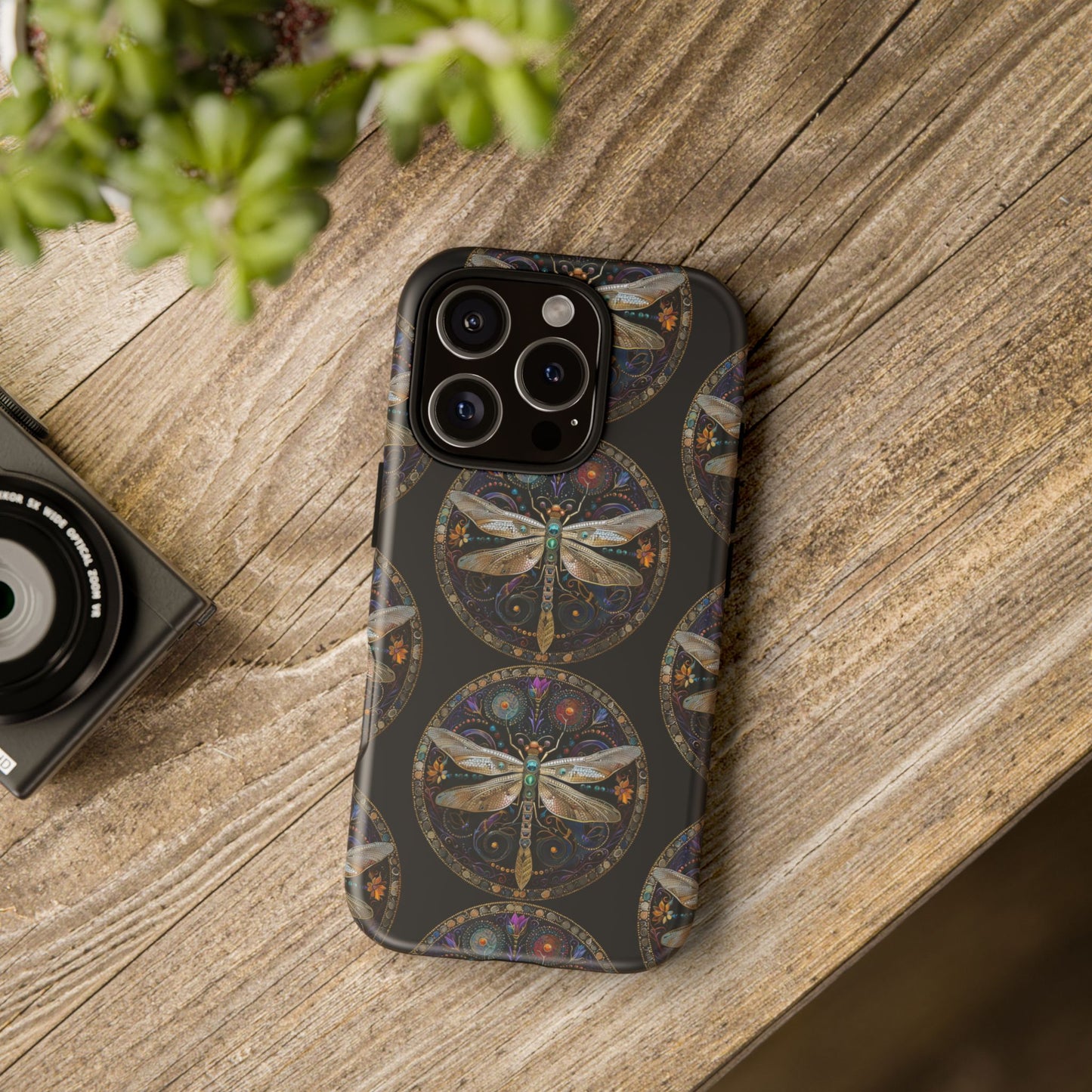 Dragonfly Phone Case, Tough Phone Cover, Artistic Cell Phone Accessory, Gift for Nature Lovers, Unique Phone Protector