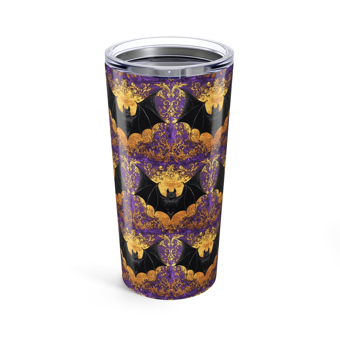 Baroque Bat Halloween Tumbler, 20oz Halloween Drinkware, Spooky Travel Mug, Fall Decoration, Gothic Gift