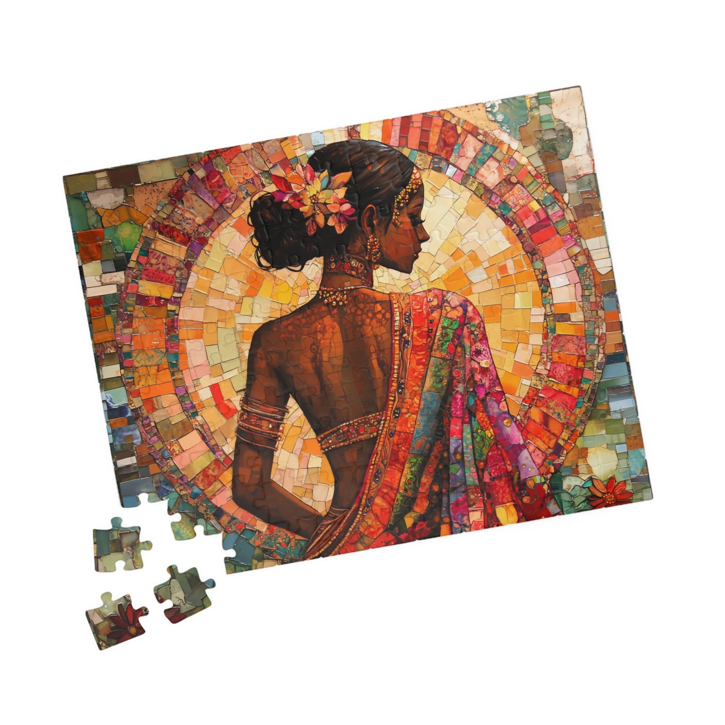 Boho Woman Garden Jigsaw Puzzle