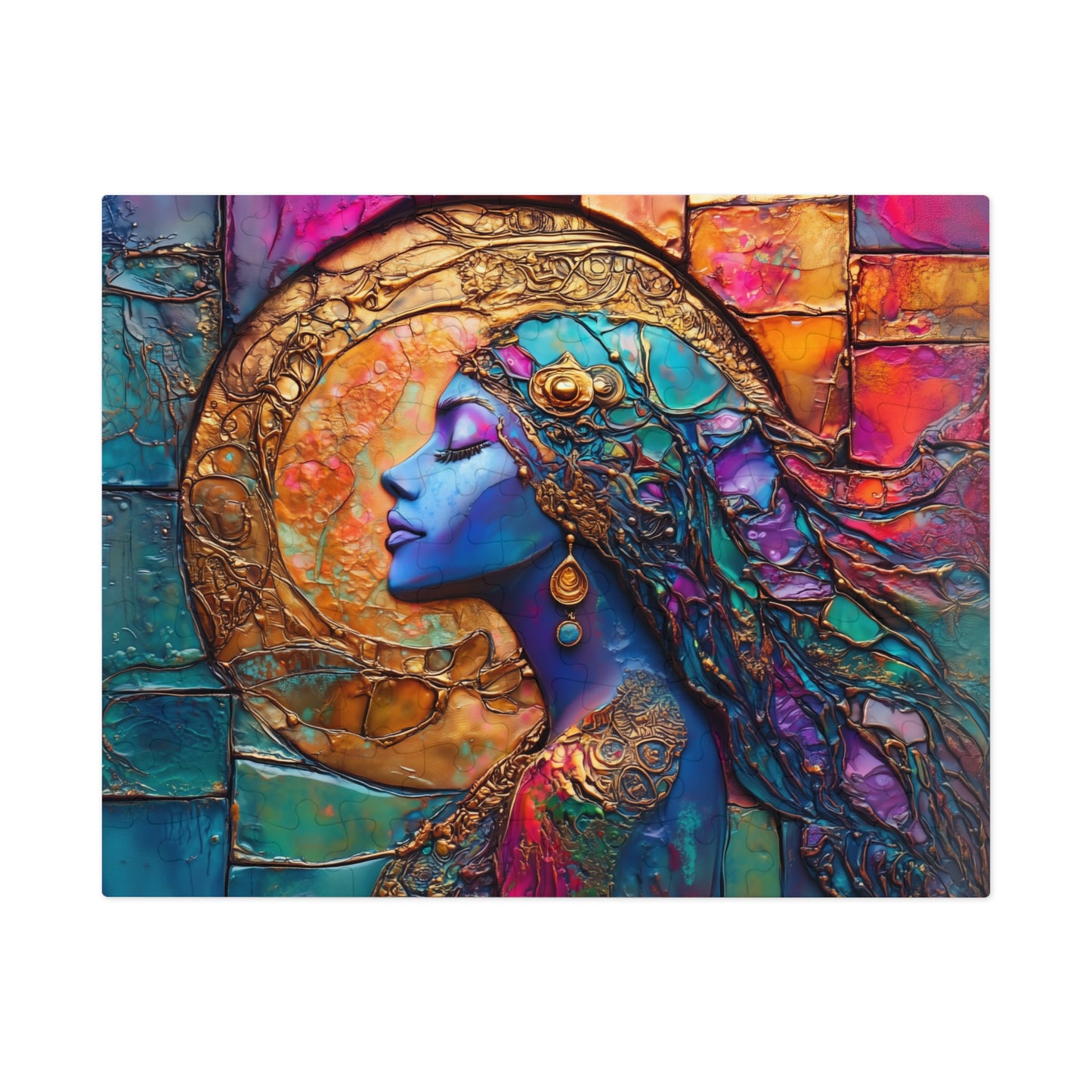 Bohemian Moon Goddess Jigsaw Puzzle