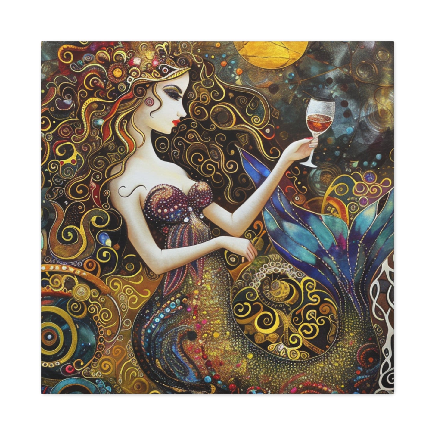 Whimsical Mermaid Art Canvas