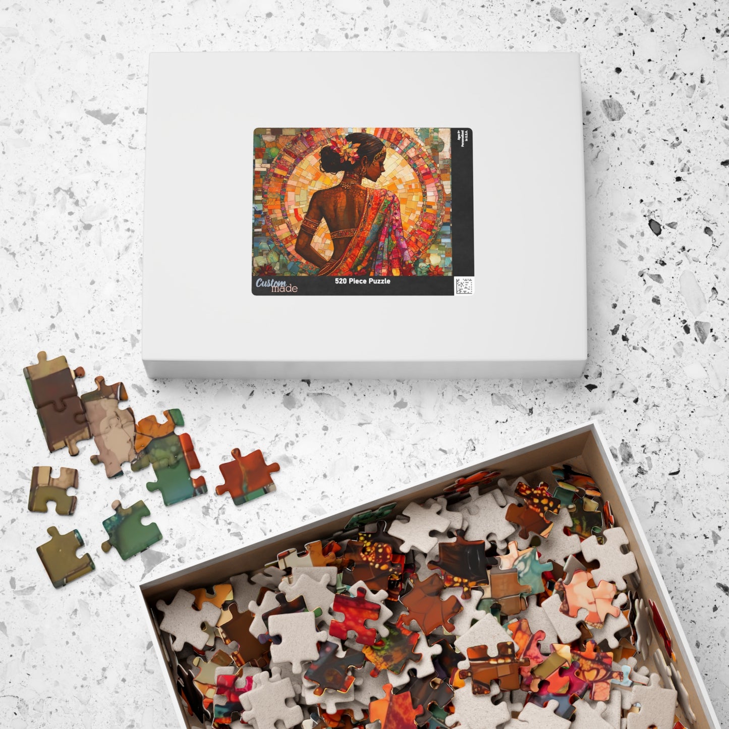 Boho Woman Garden Jigsaw Puzzle