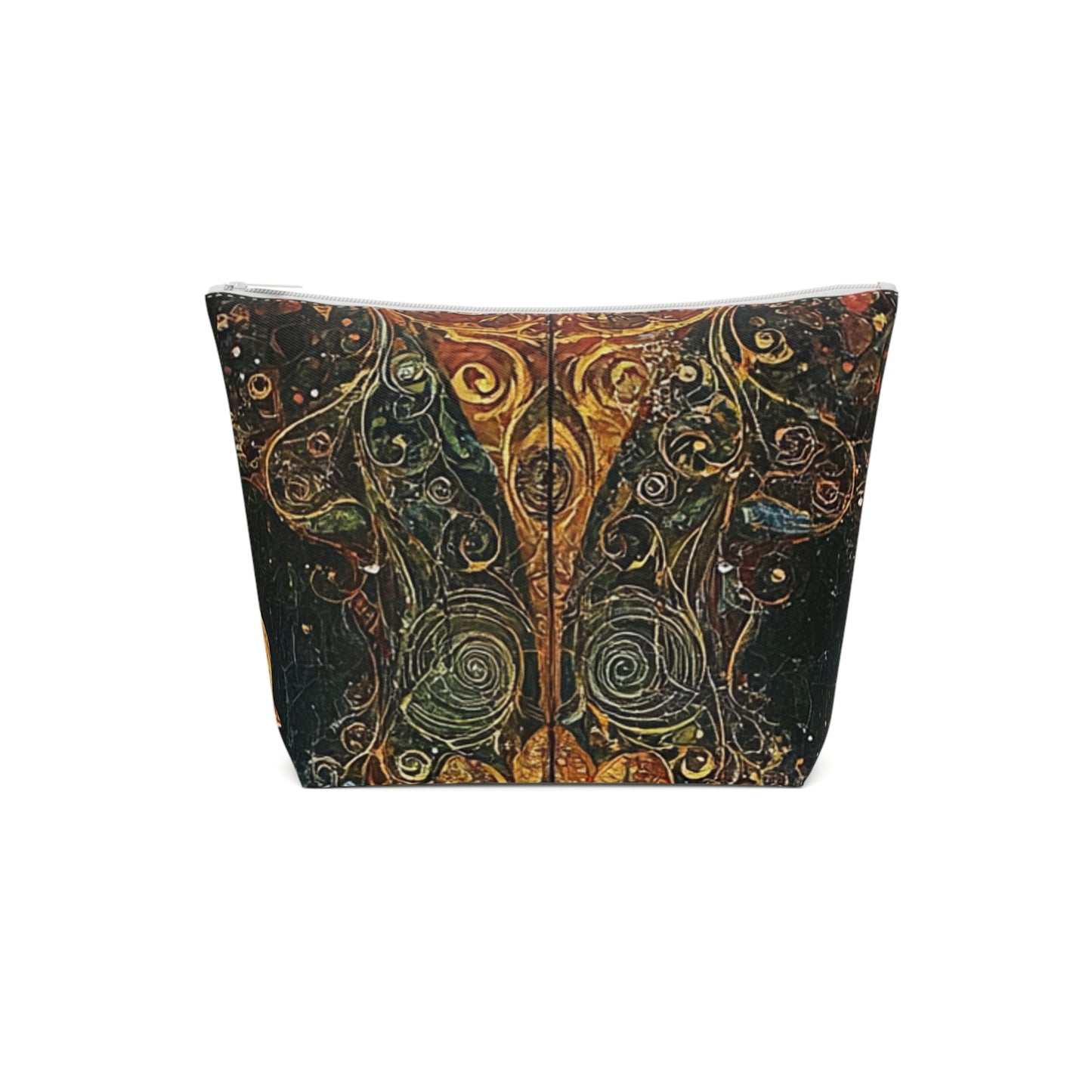 Bohemian Cotton Cosmetic Bag | Spiritual Makeup Pouch | Travel Organizer | Festival Accessory | Earthy Floral Design