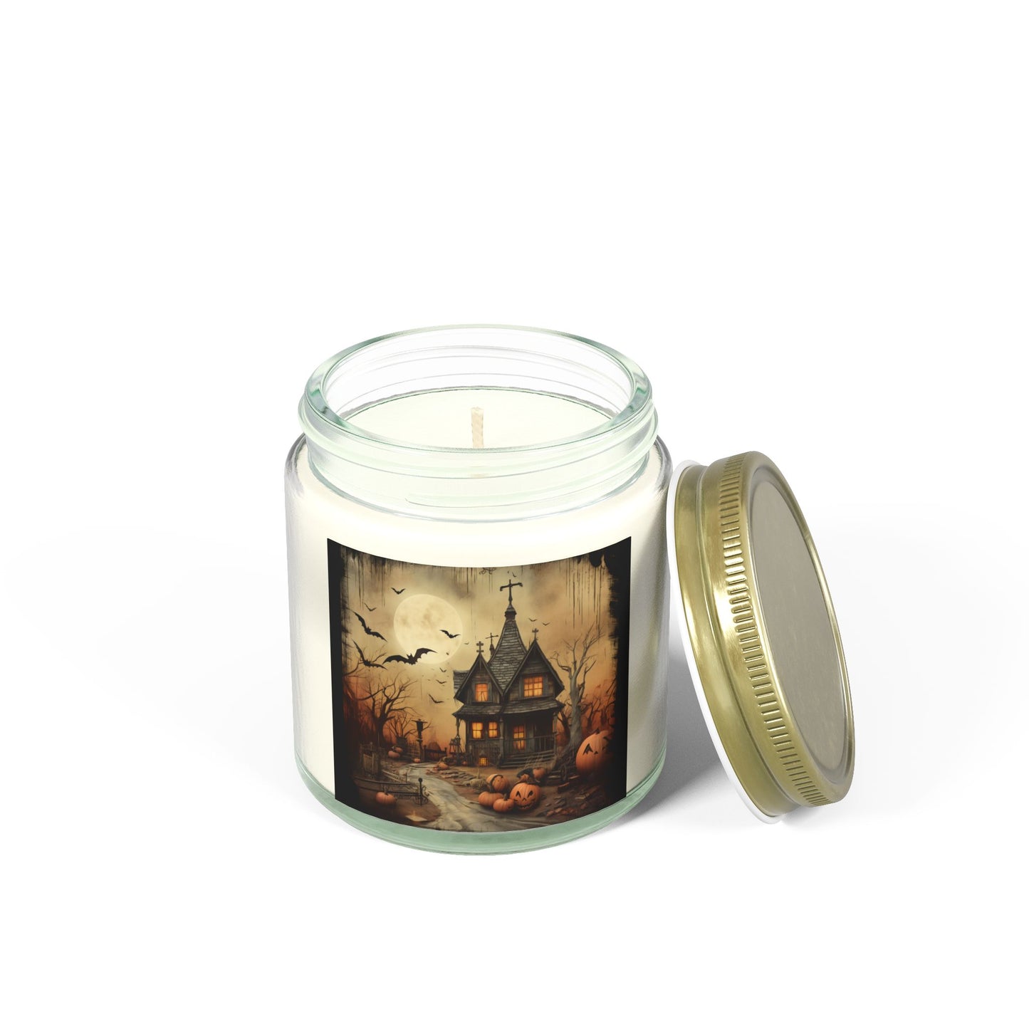 Halloween Haunted House Scented Candle | Spooky Home Decor, Gifts for Fall, Aromatherapy Candle, Unique Candle for Halloween