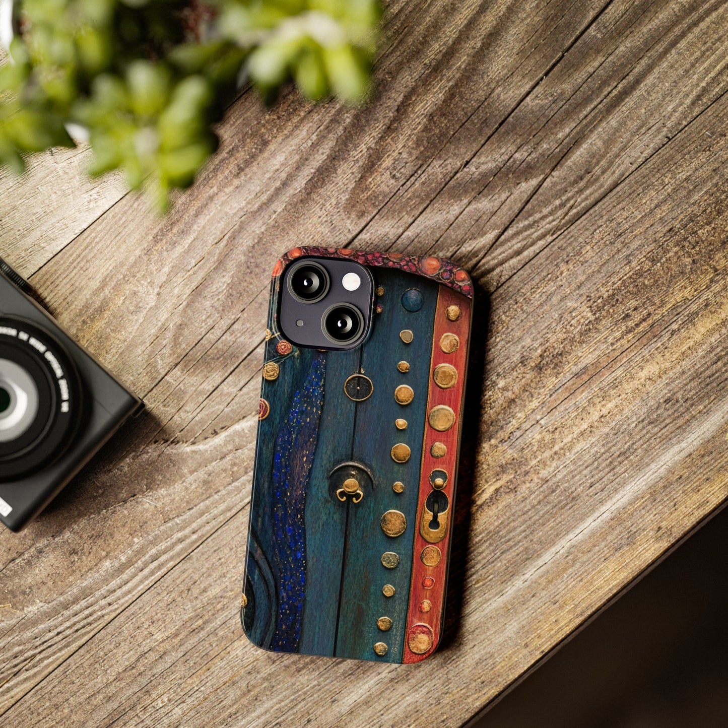 Fairy Door Artistic Slim Phone Cases, Unique Phone Cover, Gift for Art Lovers, Decorative Case, Phone Accessory