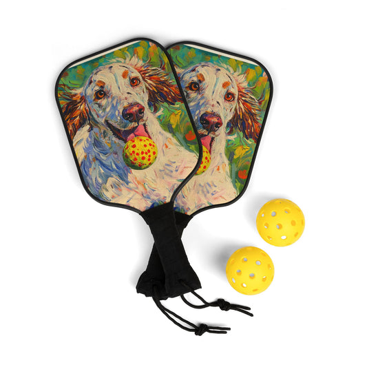 Irish Red Setter Pickleball Paddle Set with Dog Design, Bodhi Pets